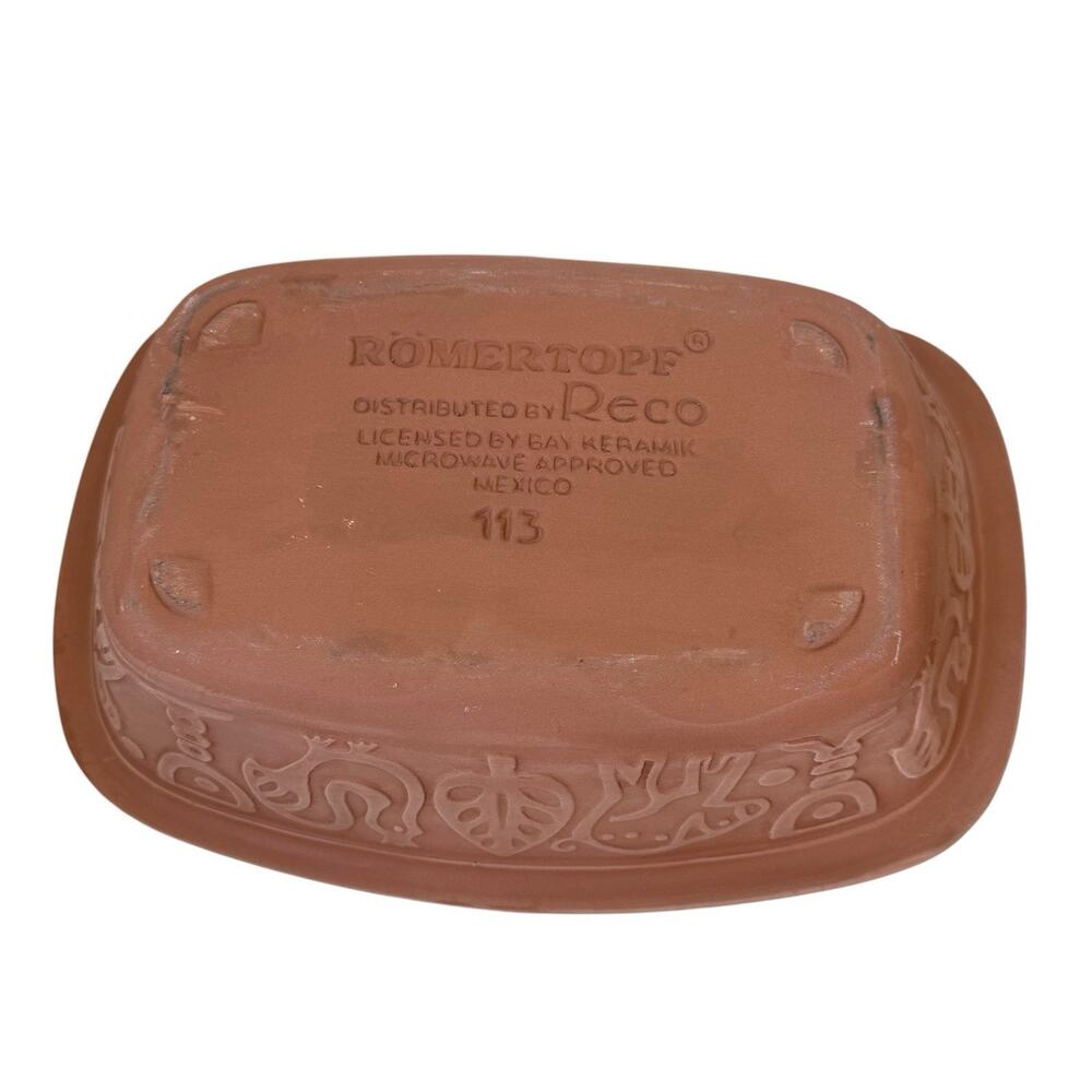 Romertopf Clay Unglazed Baker Covered Cooker w/ Lid Model #113 Mexico - Picture 10 of 10